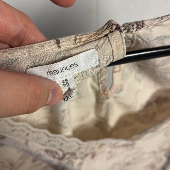 Maurices Cream Relaxed Blouse with Billowy Sleeves - Picture 2 of 7